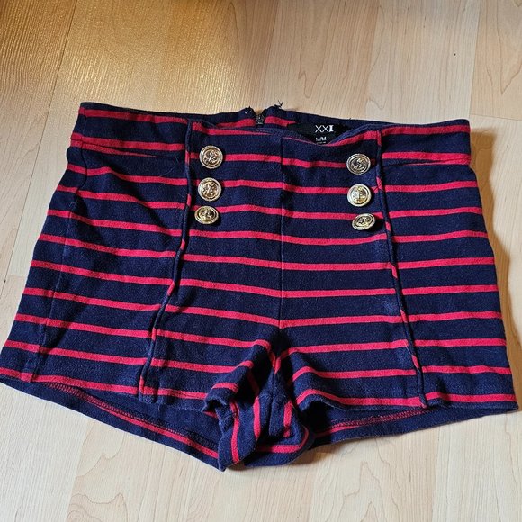Forever 21 Striped Shorts - Picture 1 of 3